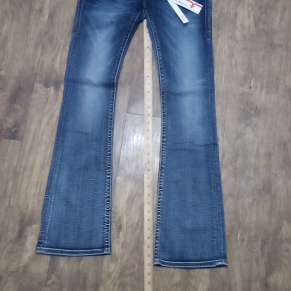 Rock Revival Women's 26 Johanna Bootcut Bejeweled Flap Pockets NWT - Picture 11 of 12